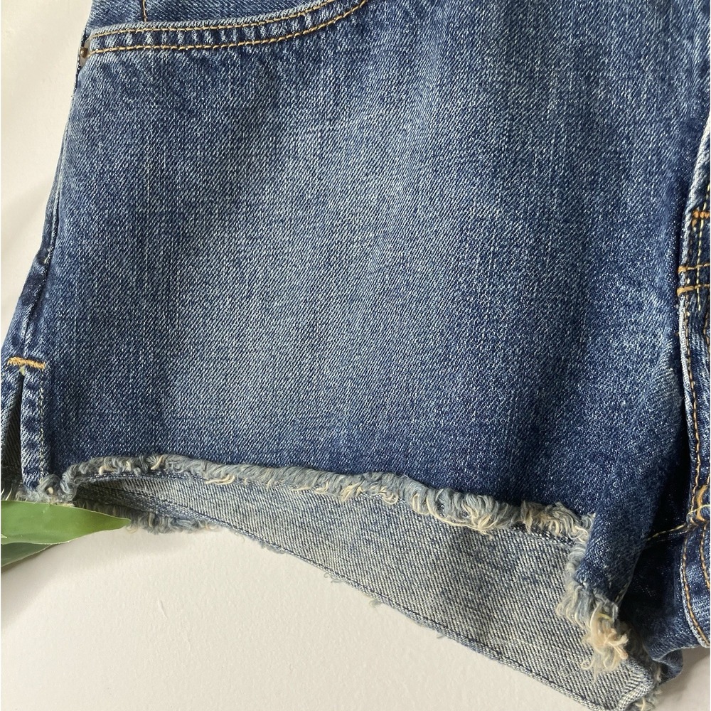 Vintage Y2K Lucky Brand Dungarees Denim Cut Off Shorts Size 12 USA Made New - Picture 3 of 8